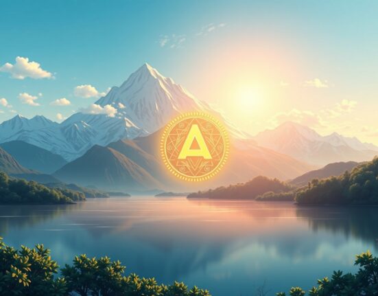 Conceptual Ghibli-style art representing the groundbreaking VanEck Avalanche ETP launch for U.S. investors.