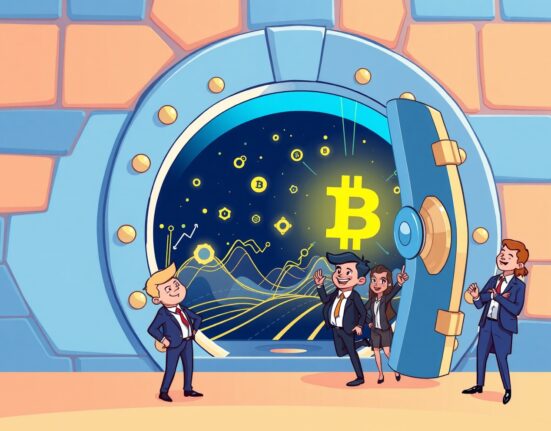 Vanguard opens its platform for crypto ETF trading, symbolizing new investment access.