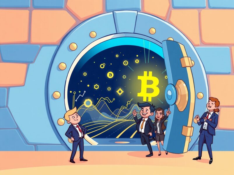 Vanguard opens its platform for crypto ETF trading, symbolizing new investment access.