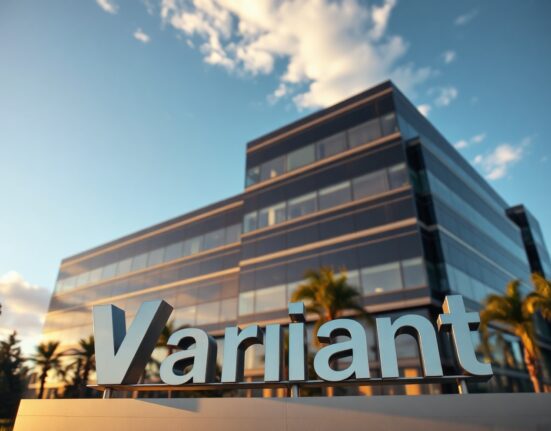 Exterior of Variant venture capital office in Silicon Valley during golden hour