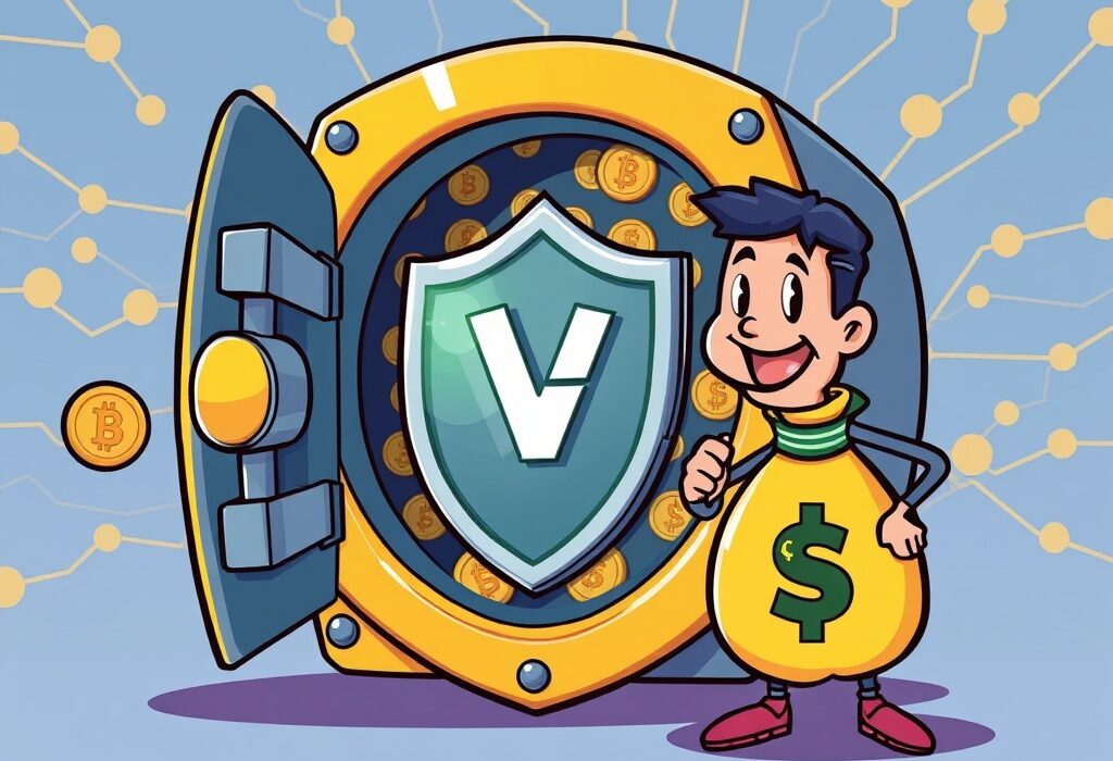 Illustration showing Venus Protocol's successful recovery of funds, emphasizing enhanced security and user trust after a phishing attack.