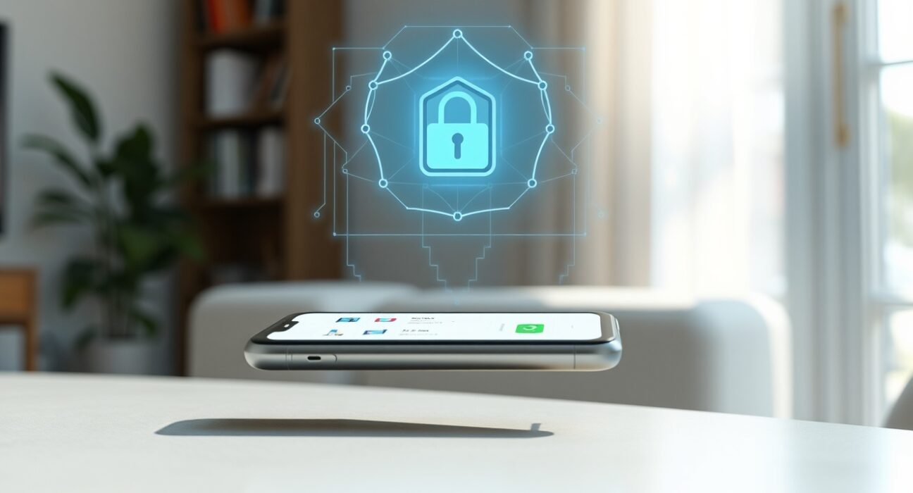 Visa's AI agent platform enabling secure autonomous shopping on a smartphone interface.