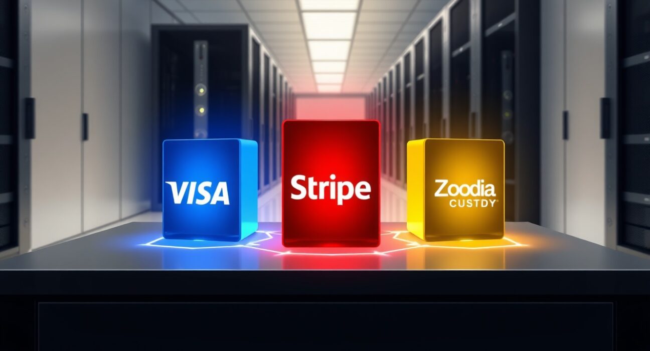 Visa, Stripe, and Zodia Custody as validators on the Tempo blockchain payments network.