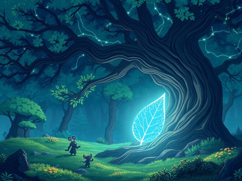 Vitalik Buterin's new DAO and prediction market model for creator tokens visualized as a digital ecosystem.