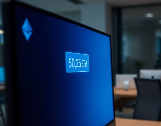 Blockchain transaction screen showing a transfer of 50.25 ETH from Vitalik Buterin to Privacy Pools.