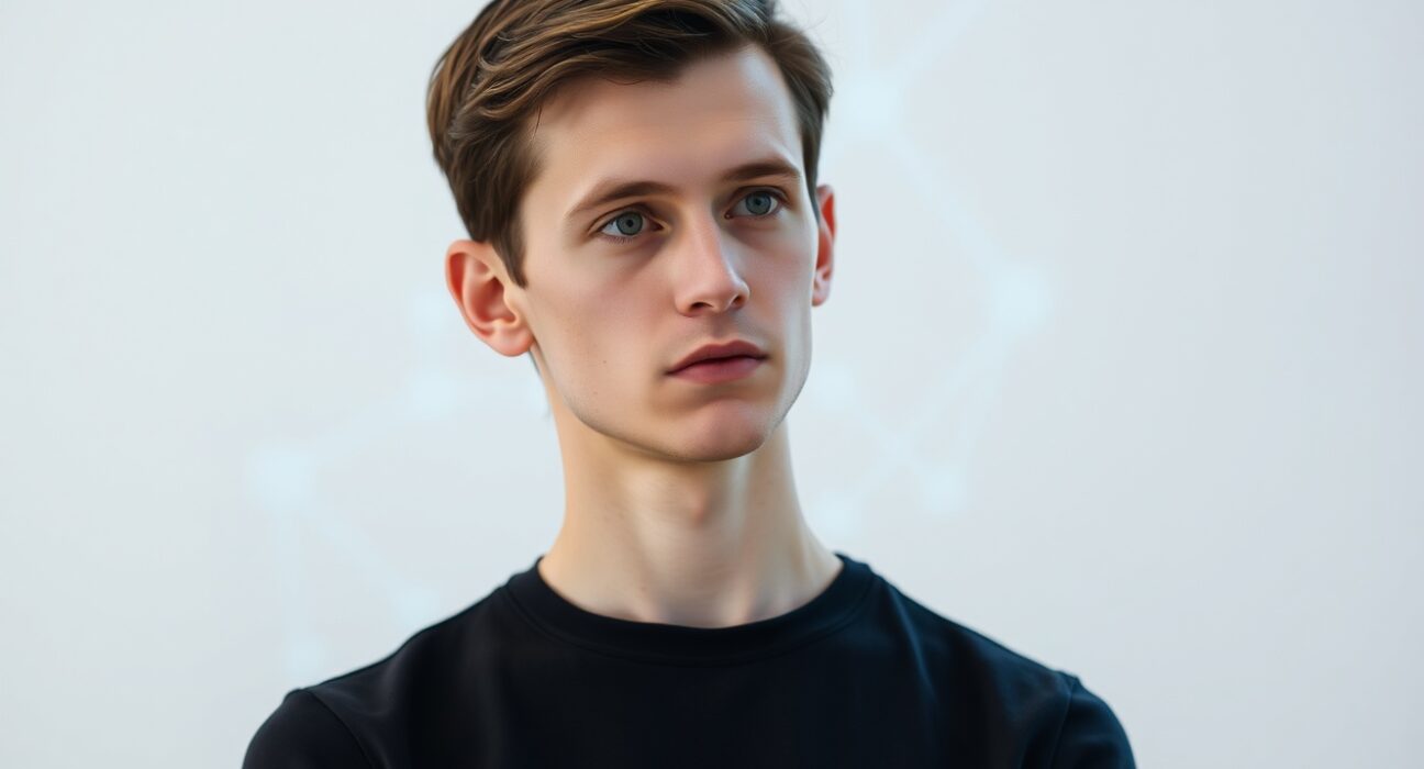 Ethereum founder Vitalik Buterin in a portrait about his recent cryptocurrency transactions and privacy tool usage.