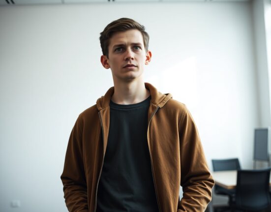 Vitalik Buterin, Ethereum co-founder, in a contemplative portrait regarding his major SHIB memecoin donation to charity.