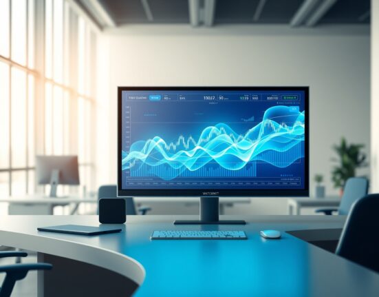 Wall Street trading desk analyzing data from the Kalshi prediction market platform.