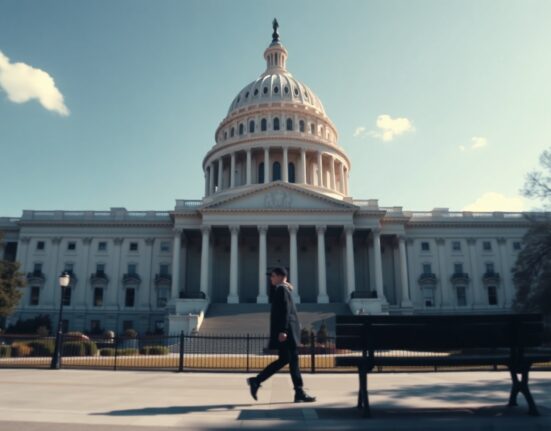 US Capitol Building on a sunny day, representing federal legislative action on CBDC policy.
