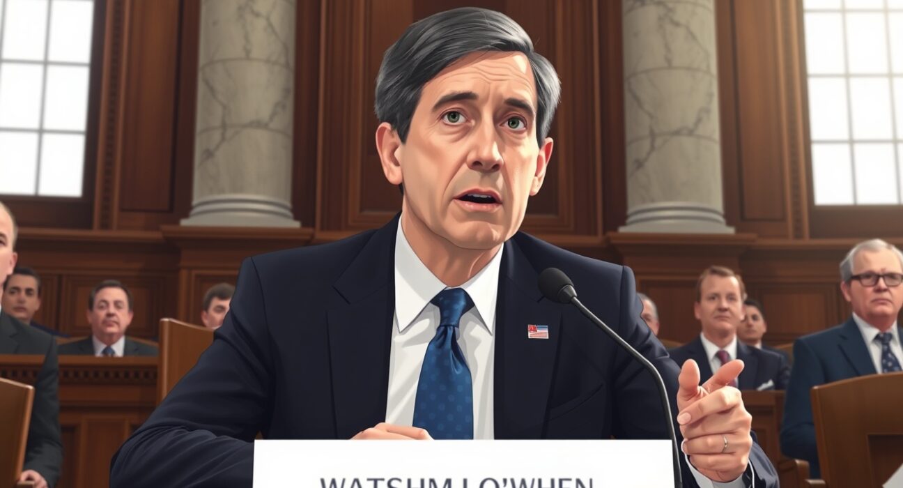 Kevin Warsh testifying before Senate committee about Federal Reserve inflation framework reforms