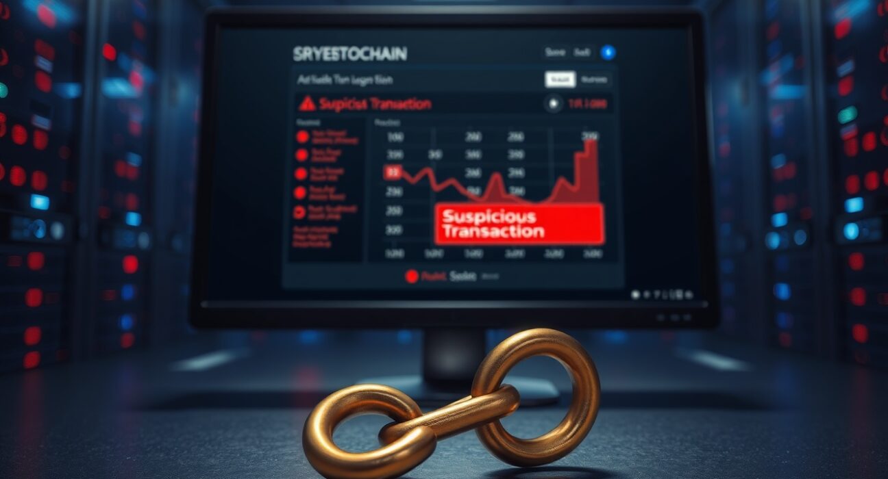 Wasabi Protocol hack alert showing a digital security breach with broken chain and warning dashboard