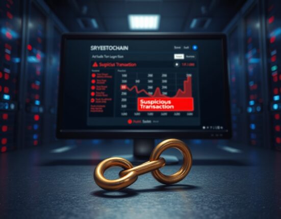 Wasabi Protocol hack alert showing a digital security breach with broken chain and warning dashboard