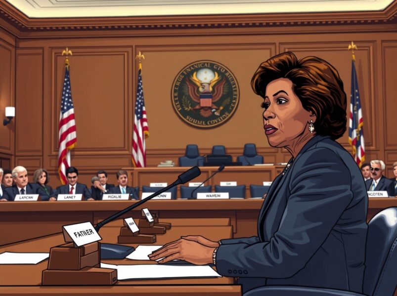 Rep. Maxine Waters speaking at House tokenization hearing about Trump family corruption allegations