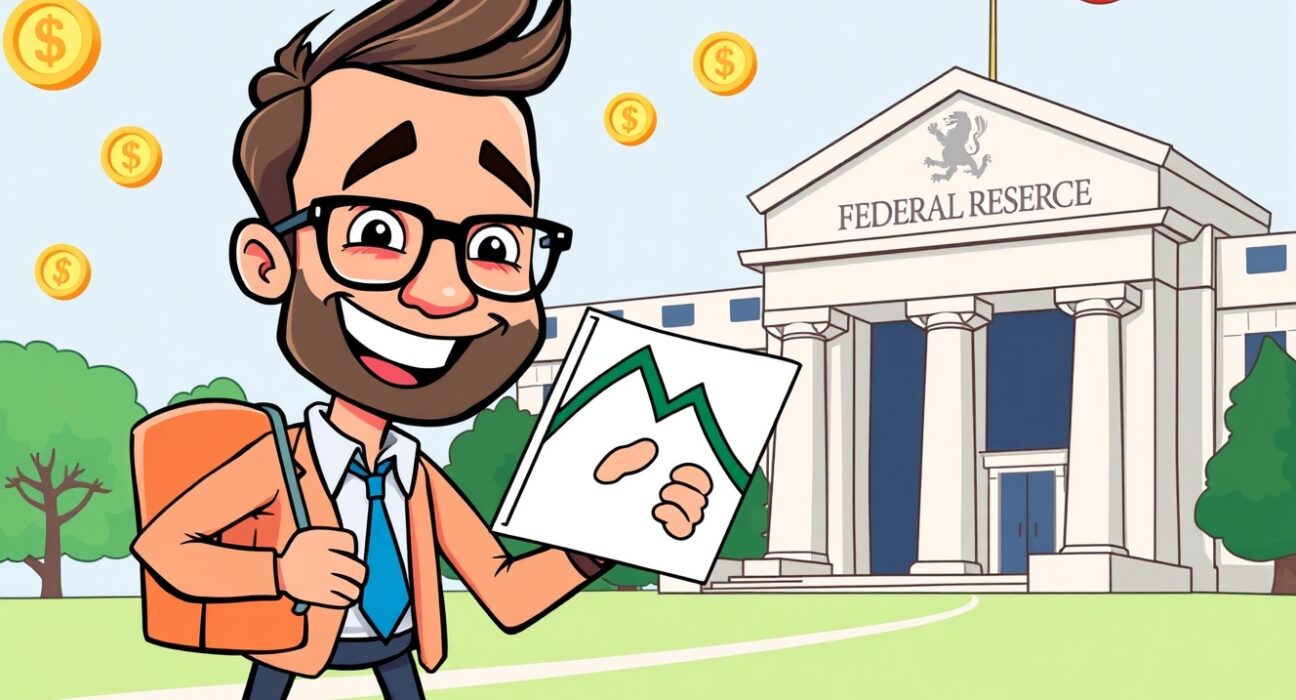 Analyst advocating for a Fed rate cut to boost economic growth with falling inflation visuals