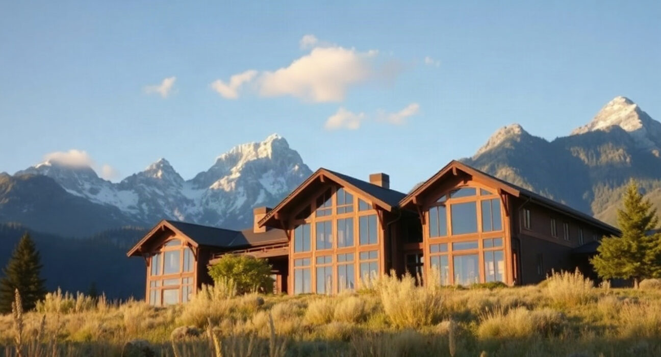 Jackson Hole conference venue with Teton mountains in background
