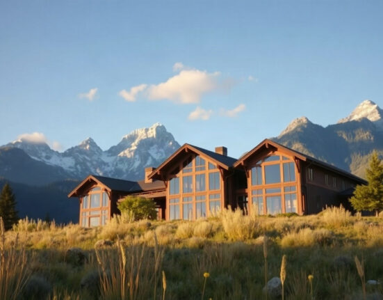 Jackson Hole conference venue with Teton mountains in background
