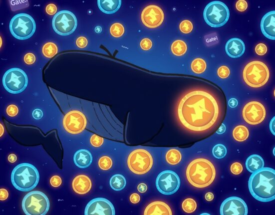 A cartoon whale making a significant ASTER purchase, illustrating the impact of large crypto transactions.