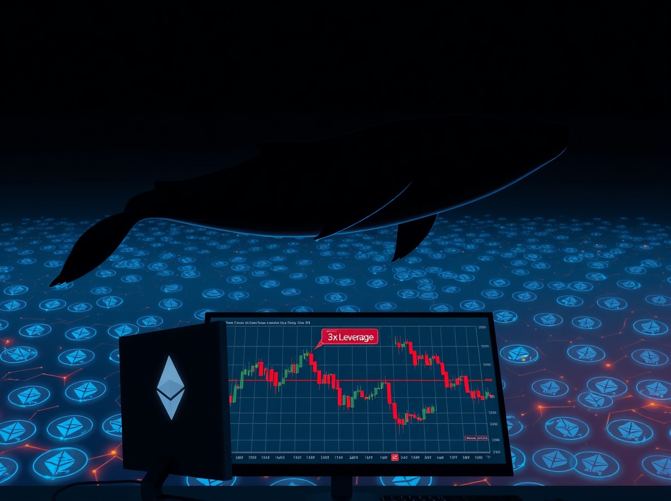 Whale Borrows $128 Million to Buy 78,000 ETH at 3x Leverage as Price Drops