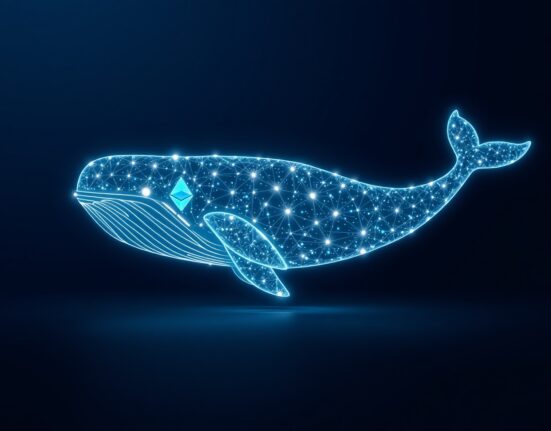 A digital whale representing a major investor in the Lido liquid staking token market.