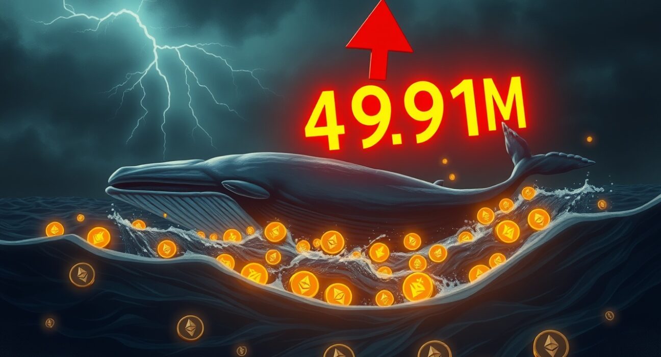 Whale loses $4.91M in six consecutive liquidations on Ethereum long position, illustrating cryptocurrency leverage risk.