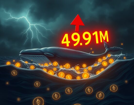 Whale loses $4.91M in six consecutive liquidations on Ethereum long position, illustrating cryptocurrency leverage risk.
