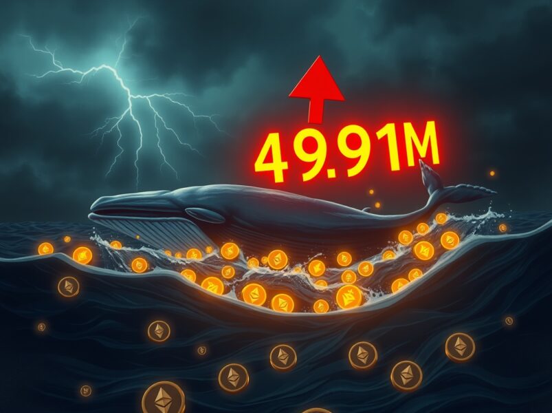 Whale loses $4.91M in six consecutive liquidations on Ethereum long position, illustrating cryptocurrency leverage risk.