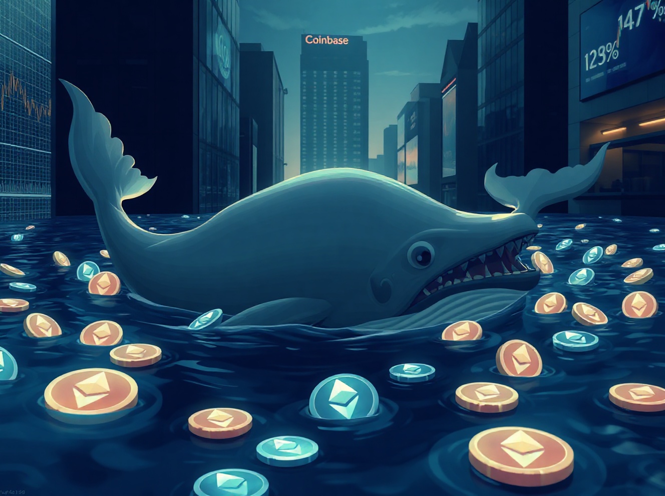 Whale Moves $57.2M in ETH Off Coinbase: What It Signals for the Market