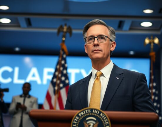Patrick Witt, White House Cryptocurrency Committee Executive Director, speaking at a press briefing about the CLARITY Act.