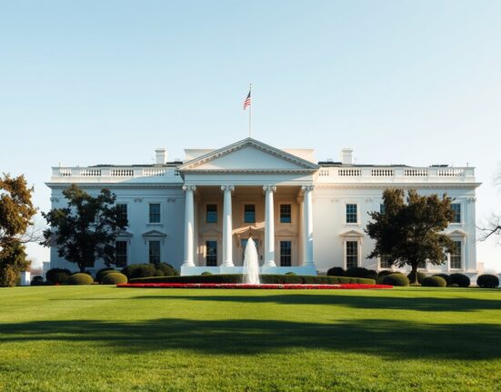 White House building on a sunny day, representing the Biden administration's agreement on the Clarity Act crypto bill.