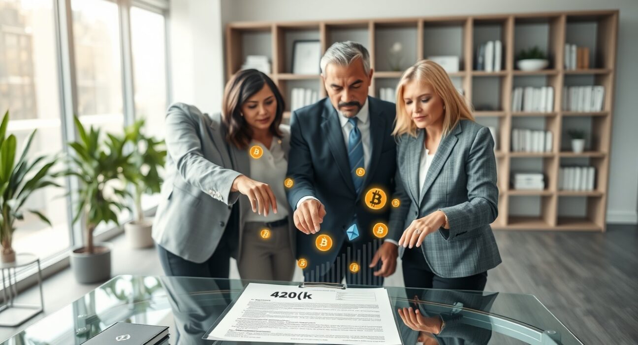 Financial advisors discuss the new White House-approved bill allowing cryptocurrency in 401k retirement plans.