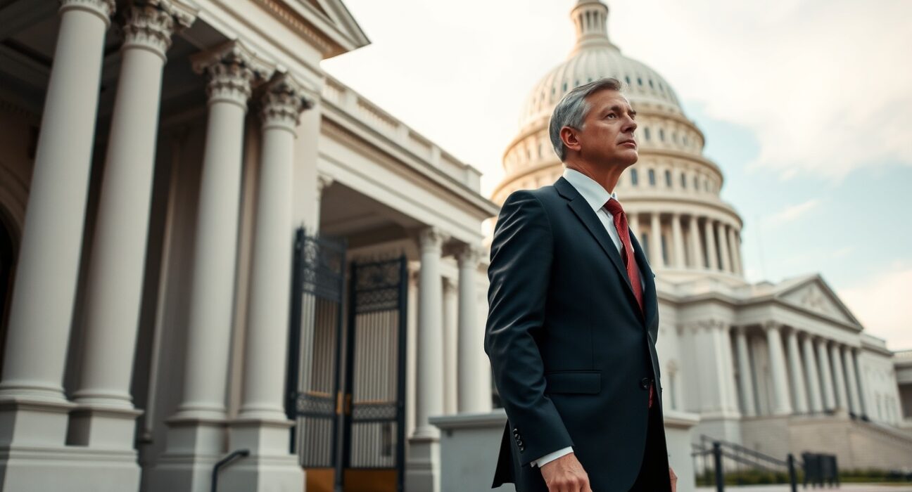 White House crypto adviser in suit near U.S. Capitol building