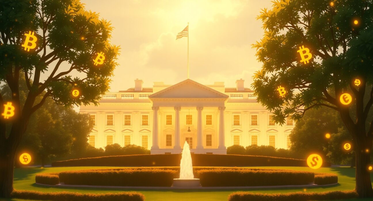 White House crypto meeting analysis showing regulatory discussions about digital asset market structure legislation