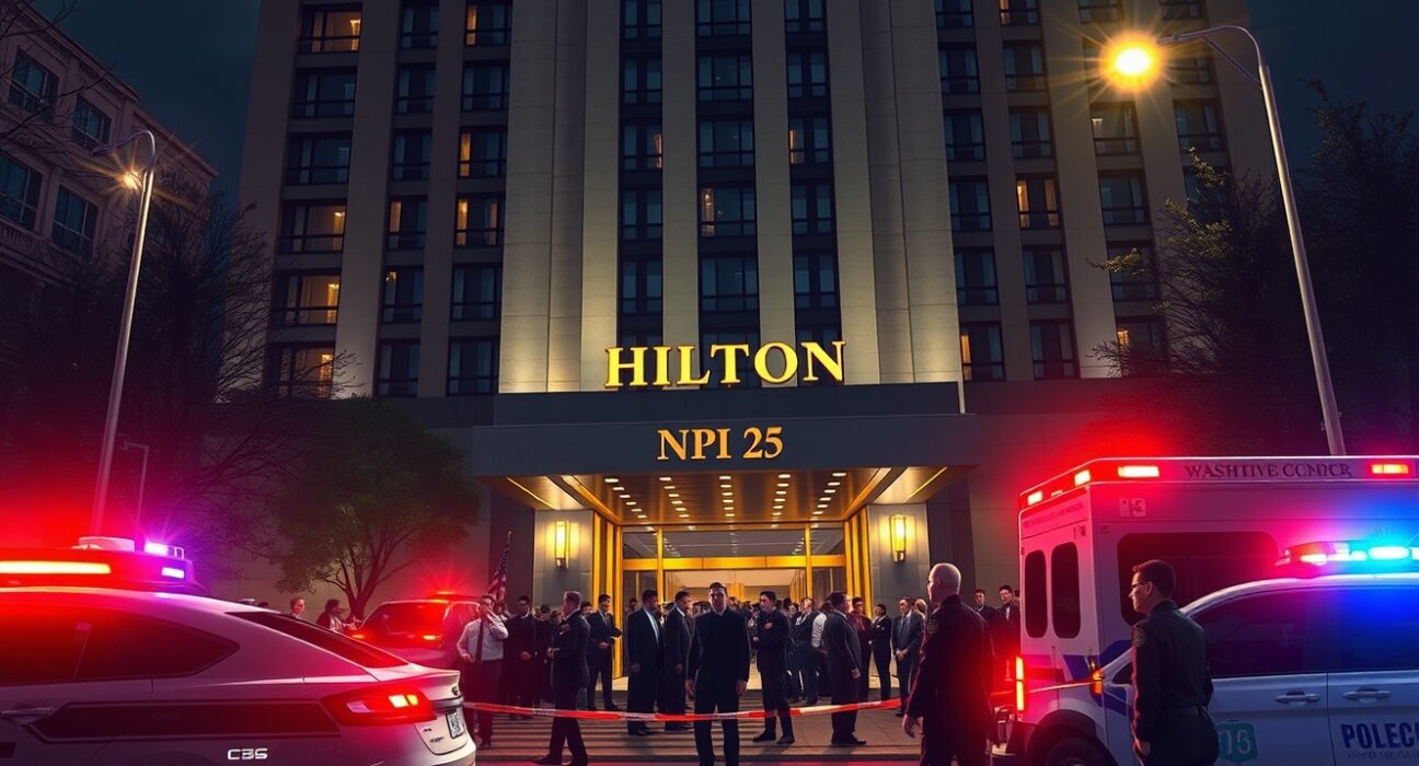 Emergency response at Washington Hilton after White House Correspondents' Dinner shooting