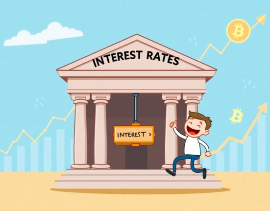 Cartoon of the Federal Reserve having plenty of room for decisive rate cuts to stimulate the economy.