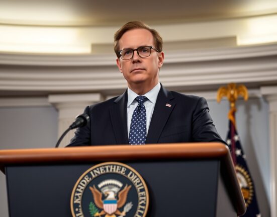Kevin Hassett, White House NEC Chair, speaking at a press briefing about a potential rate cut.