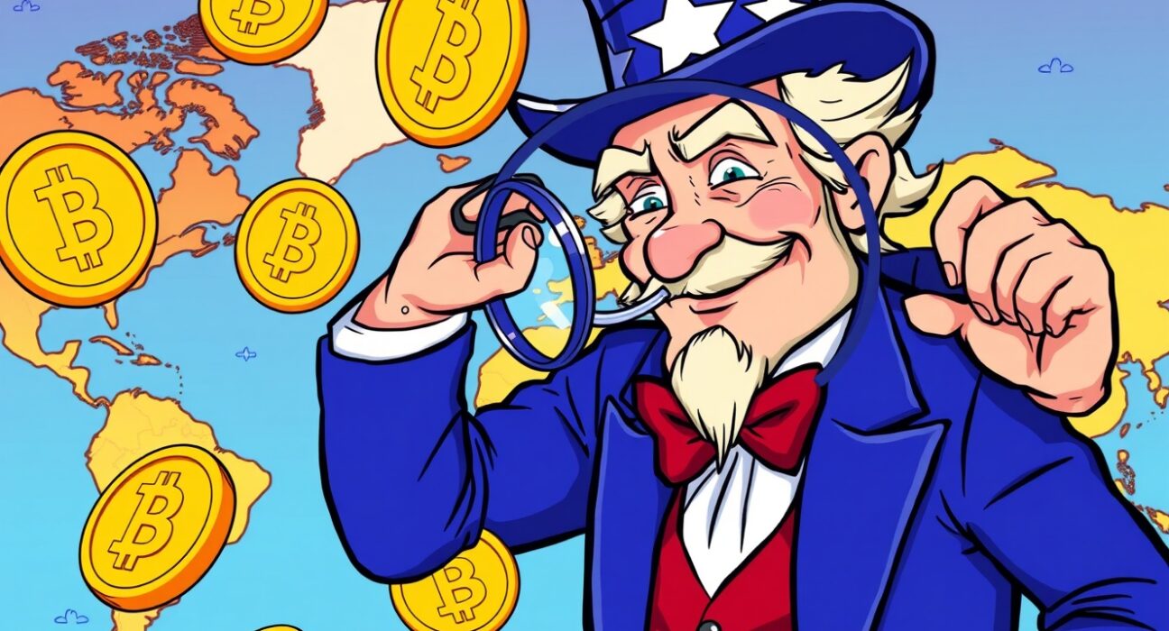 IRS accessing overseas crypto holdings through international tax policy illustration