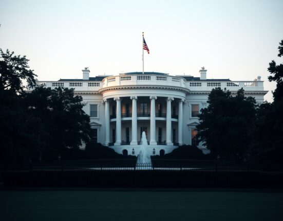 White House building in Washington, D.C., on a clear day, representing national security decision-making.
