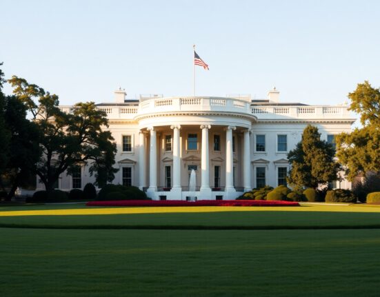 White House building in Washington, D.C., under clear morning light