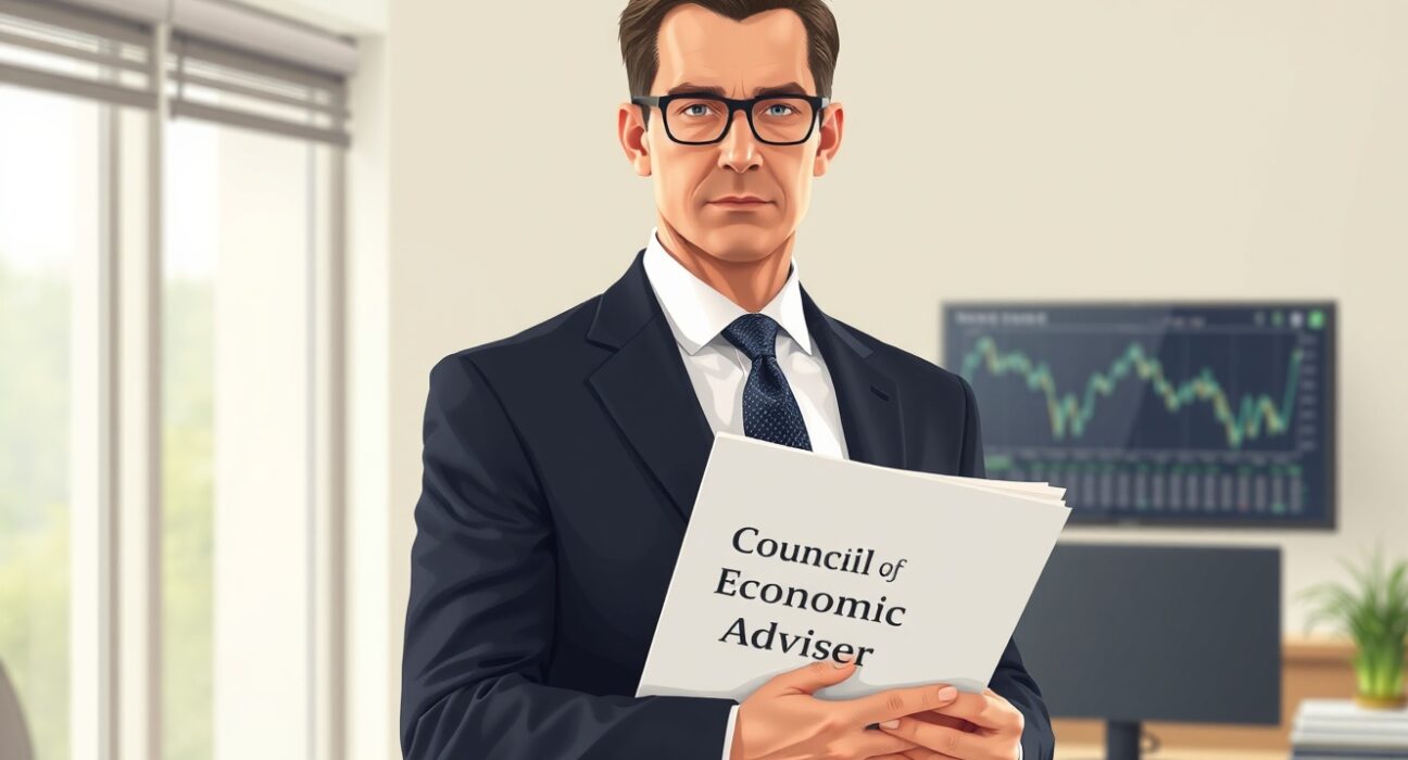 White House economic advisor analyzing stablecoin interest ban report with minimal banking impact