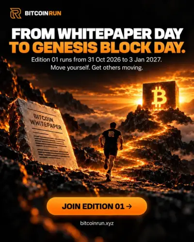 BitcoinRun to open its Founding Edition on 31 October with a global invitation: “Come with me”