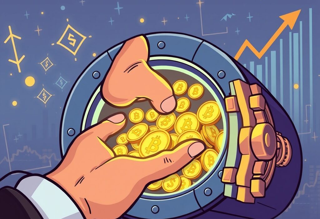 A cartoon illustration showing a large WLFI investor making a significant token claim, symbolizing a major event in the cryptocurrency market.