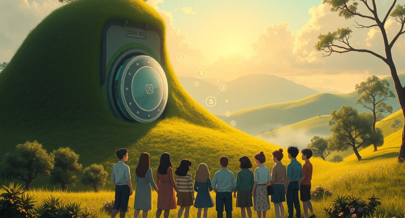 Conceptual visualization of the new WLFI staking system and community governance process.