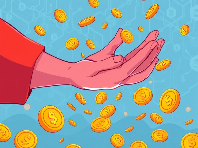 WLFI token buyback illustration showing massive cryptocurrency value appreciation through strategic token acquisition