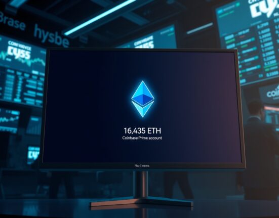 WLFI wallet transaction showing a $37.6 million ETH deposit to Coinbase Prime on a trading floor monitor