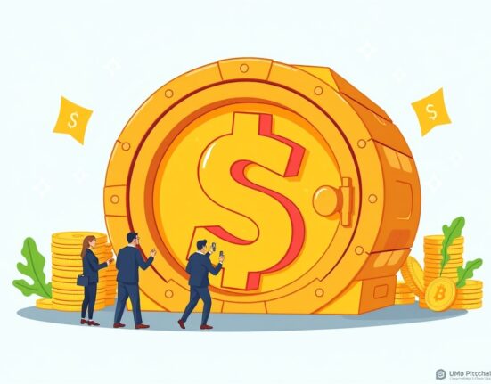 An illustration of a substantial crypto investment fund being sought by World Liberty Financial, indicating significant digital asset funding.