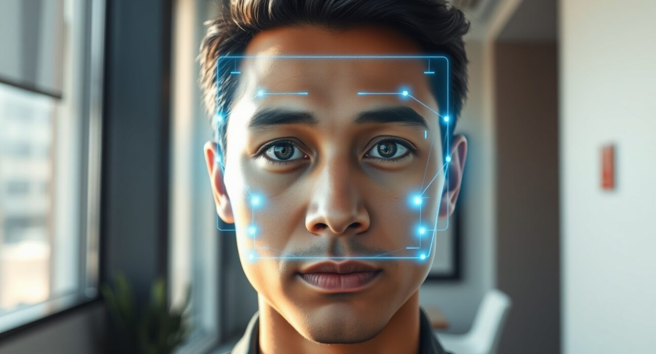 Digital identity verification process for Worldcoin's World ID system, showing proof of personhood technology.