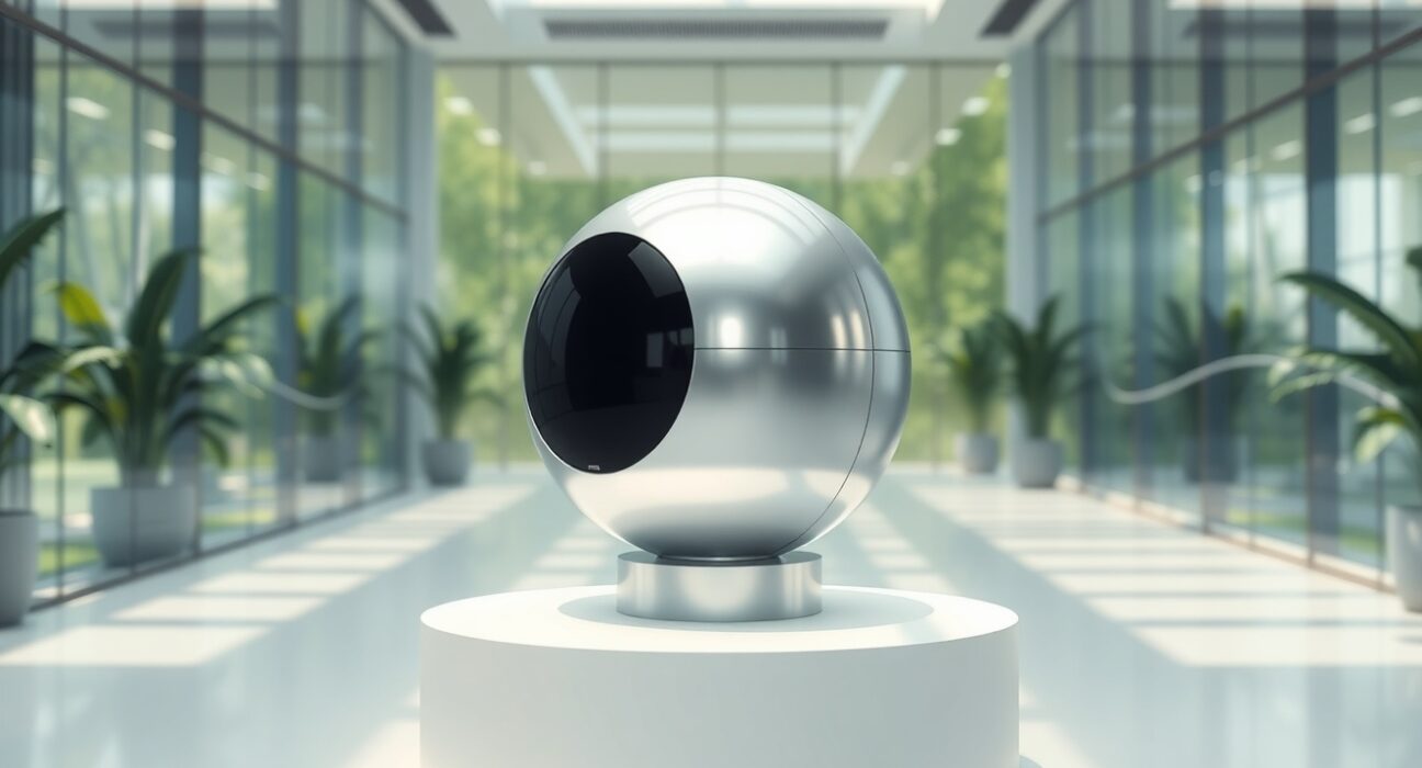 Worldcoin price prediction 2026-2030: A silver Orb device symbolizes the future of digital identity and WLD token value.
