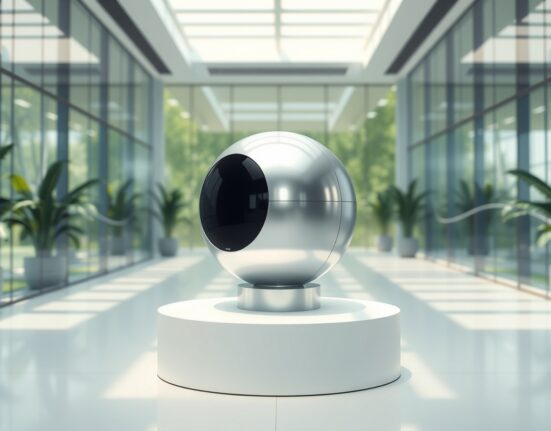 Worldcoin price prediction 2026-2030: A silver Orb device symbolizes the future of digital identity and WLD token value.