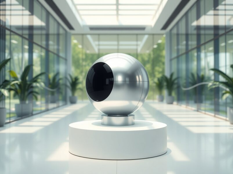 Worldcoin price prediction 2026-2030: A silver Orb device symbolizes the future of digital identity and WLD token value.