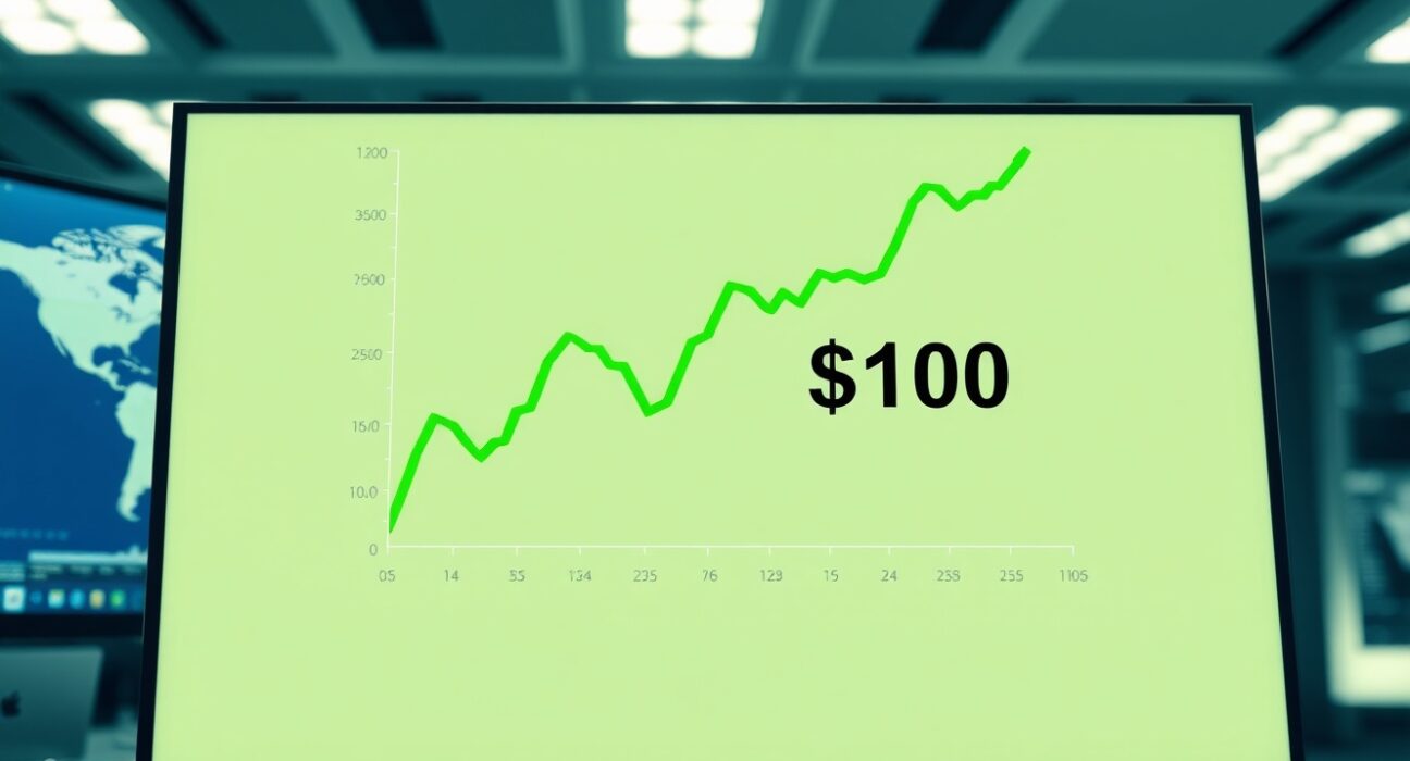 WTI crude oil price chart surging toward $100 per barrel amid Middle East war tensions.